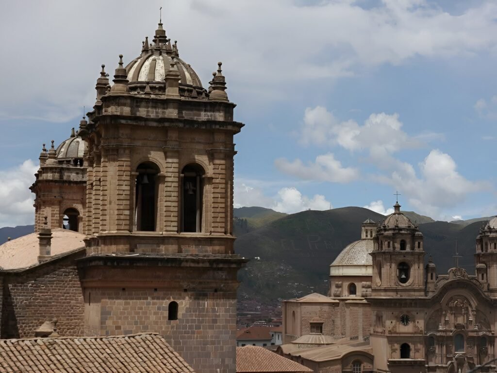 Cathedral tower in Cusco, Peru